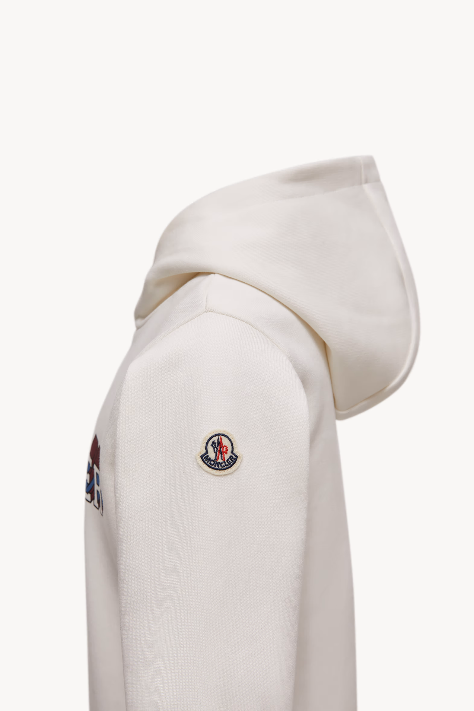 Logo Motif Cotton Hoodie Boy White Moncler 3